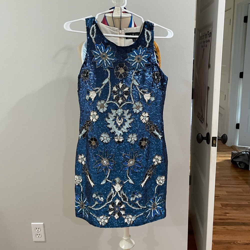 Needle & Thread Sequin Printed Mini Dress